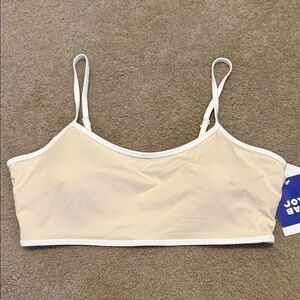 JoyLab Cream Sports Bra with Spaghetti Straps